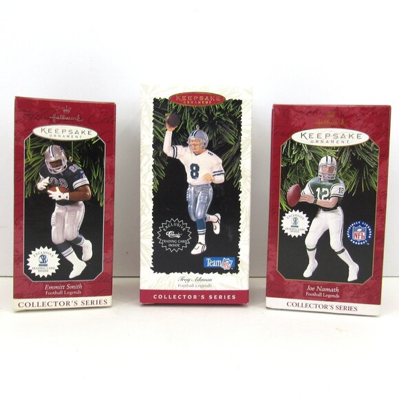 Hallmark Keepsake Ornament Collector's Series NFL Players Lot of 3 - Picture 1 of 11